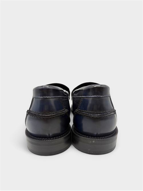 Mocassino college in pelle blu IL LACCIO | 5145001BRUSHBLU